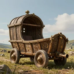 ancient fantasy cart, slavic style, hyper - detailed, artstation, cgsociety, 8 k