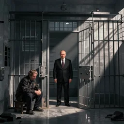 Putin in a jail