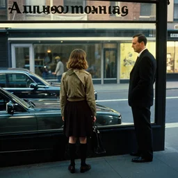 A girl in Automat, photograph by Wim Wenders and Edward Hopper