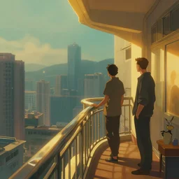 illustration of beautiful cyberpunk kowloon balcony, golden ratio, cinematic lighting, cinematic composition, by sachin teng and sergey kolesov and ruan jia and heng z and wlop. graffiti art, scifi, fantasy, hyper detailed. octane render. concept art. trending on artstation