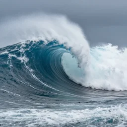 huge ocean wave destroys numenor, by aivazovsky