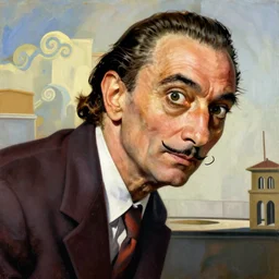 The masterpiece painting by salvia dali the second, salvador dali's much more talented painter cousin, 4k, ultra realistic