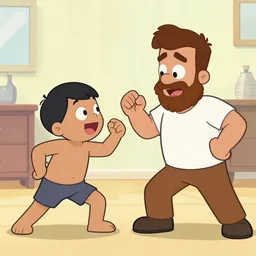 pillsbiry diugu boy and the quaker oats man fighting