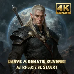 ( hyperrealist dnd male nordic drow class painting on a windy storm planet ) by daniel f. gerhartz and matt stewart, fantasy, photorealistic, dynamic lighting, bet face, handsome drow, beautiful, perfect factions, perfect drow, trending on artstation, poster, volumetric lighting, 4 k, award winning