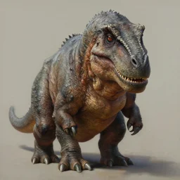 realistic detailed painting portrait of a hairy wrinkly trumposaurus, painting by greg rutkowski, artstation, deviantart, 5 0 0 px, 8 k