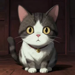 a cat by junji ito, colored, realistic, horror
