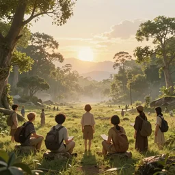 A creative and beautiful world with a timeless quest for knowledge and enlightenment, where everyone feels part of something greater than themselves and has a deeper sense of meaning in life, 4k