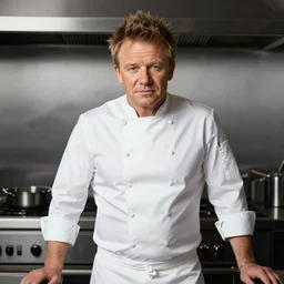 gordon ramsay in the art style of zdzislaw beksinski