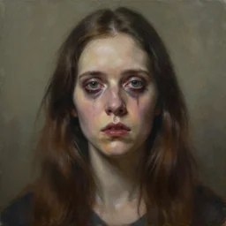 a hyperrealistic painting of an ugly person by Margaret Graeme Niven and Anne Rigney