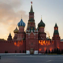 the kremlin on fire