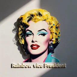 rainbow vice president. pop art