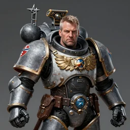 Keir Starmer as a Warhammer 40k Space Marine, portrait, highly detailed, intricate, concept art, artstation