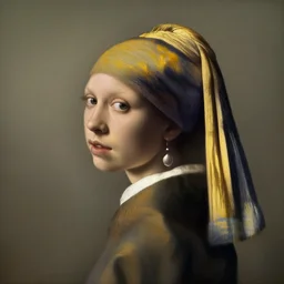 woman's profile with long hair in the style of Annie Leibovitz! and Jan Lievens . masterpiece. hq. detailed. realistic. 4K