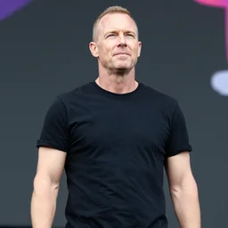 photo still of ed o'niell on stage at vans warped tour!!!!!!!! at age 3 3 years old 3 3 years of age!!!!!!!! shredding on guitar, 8 k, 8 5 mm f 1. 8, studio lighting, rim light, right side key light