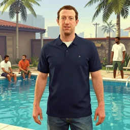 mark zuckerberg pool party in grand theft auto vice city, ak 4 7