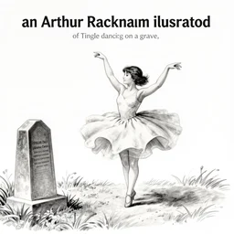 “an Arthur Rackham illustration of Tingle dancing on a grave”