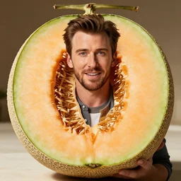 chris evans as a cantaloupe