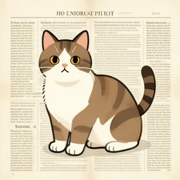 encyclopedia illustration, cat dog hybrid