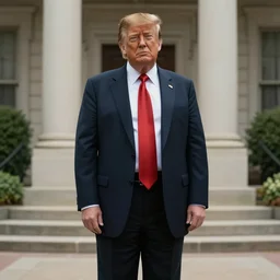 cinematic still of trump played by deebo from friday movie