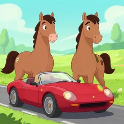 trixie and speed racer as centaurs