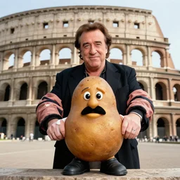 danny devito as a potato in the colosseum, danny devipotato, danny devitotato, photo