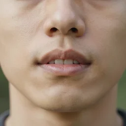 lower jaw bone and cheek bones of a human