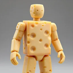 man with body made of swiss cheese, 4K, super details
