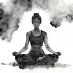 zen meditation ink