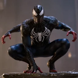 movie still of venom as spider man from spider man （ 2 0 0 2 ）