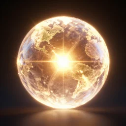 a ball of holy light, octane render, digital art, artstation