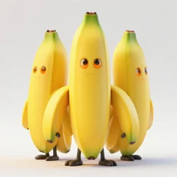 a banana man monster, orange eyes, 4 k, 8 k, super detailed, masterpiece, trending on art station, highly detailed, full hd, in kentaro miura art style