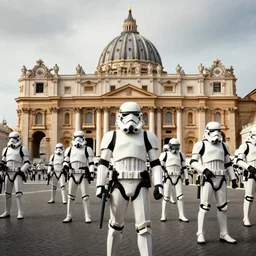 the vatican being attacked by storm troopers