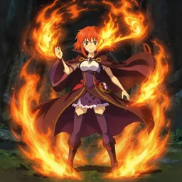 full body portrait of annie, a small mage, immense pyromaniac power. causes strangeness with her fire magic, loseup at the faces, at noxus, perfect art, gapmoe yandere grindark, trending on pixiv fanbox, painted by greg rutkowski makoto shinkai takashi takeuchi studio ghibli, akihiko yoshida