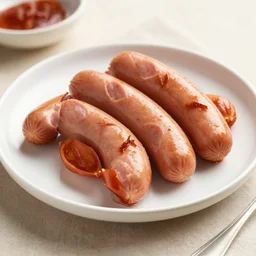 plate of breakfast sausages