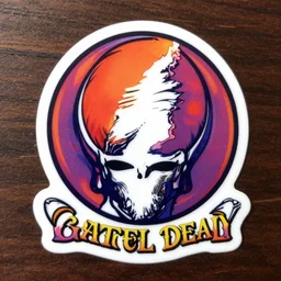 grateful dead sticker. lsd