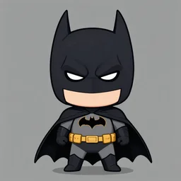 batman in the style of chibi