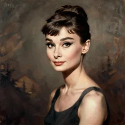 audrey hepburn art by giulio campagnola