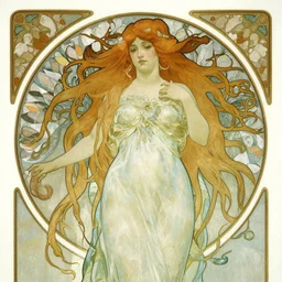 medusa, by alma tadema, by alphonse mucha, by waterhouse