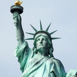 Karl Marx at Statue of liberty