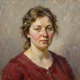 portrait of a russian woman ( 3 5 ) from chabarovsk, russia in 2 0 2 1, an oil painting by ross tran and thomas kincade