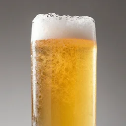 close shot of a new ice cold beer