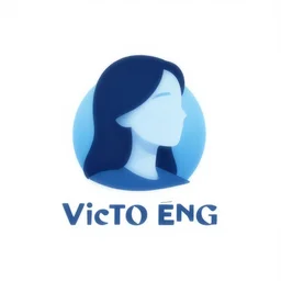 a wandering mind, logo, simple white background victo ngai, kilian eng, sky blue palette
