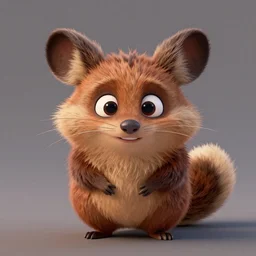 disney pixar chinchilla, detailed fur, concept artwork