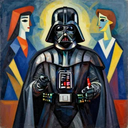 darth vader, style cubism, robert delaunay and jean metzinger, edited by 4 k uhd wallpaper