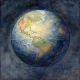 a mysterious cinematic water colour of a norse planet by charles sillem lidderdale in the style of renaissance art, 8 k