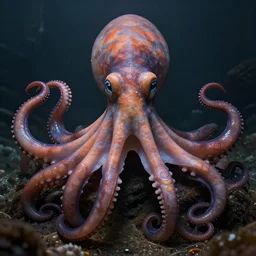 very hyperrealistic film still of anthropomorphous cephalopod, stunning 8 k octane comprehensive 3 d render, inspired by istvan sandorfi & greg rutkowski & unreal engine, perfect symmetry, dim volumetric cinematic lighting, extremely hyper - detailed, extremely lifelike attributes & lifelike texture, intricate attributes, masterpiece, artstation, stunning