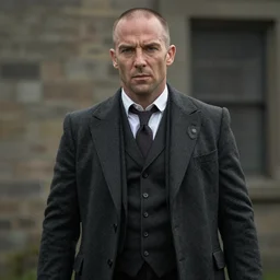 Cinematic film still of Jason Statham in Peaky Blinders, hyperdetailed, artstation, cgsociety, 8k