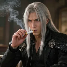Sephiroth smoking a joint in Friends