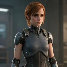 Screenshot of Emma Watson as an android in Detroit Become Human