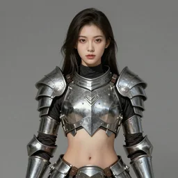 a professional photographic portrait of a beautiful young female, clothed in battle armor, exposed waist, olive skin, long dark hair, beautiful bone structure, symmetrical facial features, intricate, elegant, digital painting, concept art, smooth, sharp focus, illustration, from Metal Gear, by Ruan Jia and Mandy Jurgens and Artgerm and William-Adolphe Bouguerea